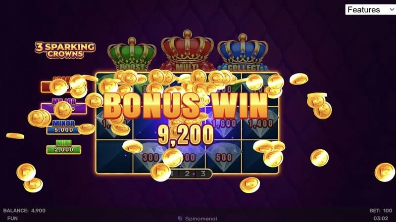 Gain bonus de 3 Sparking Crowns